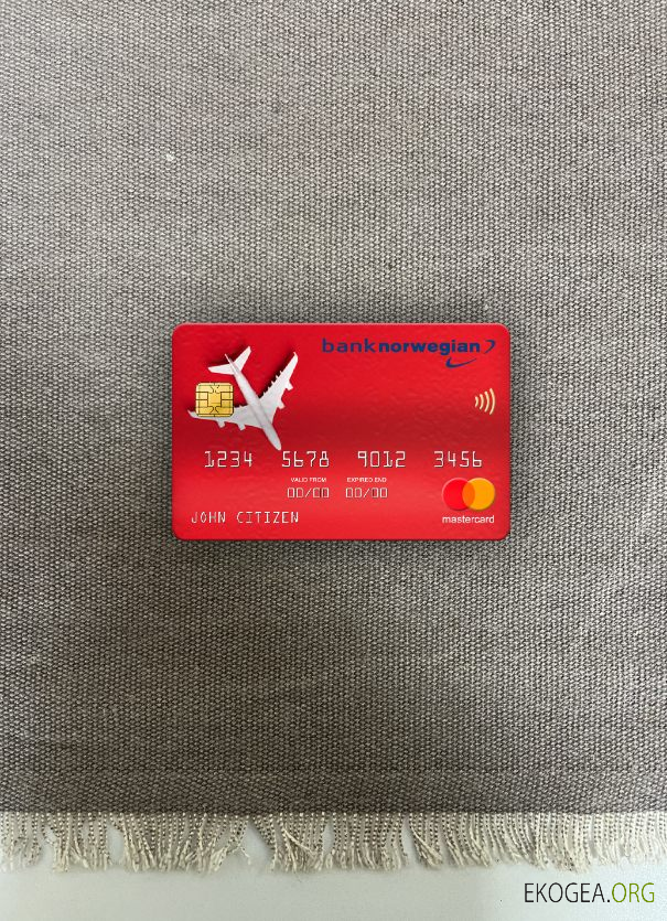 Banque de Norvège Banque norvégienne AS mastercard photolook recto